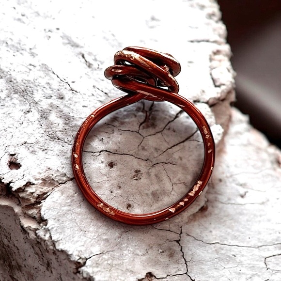 5 For $25💫Grunge Copper Swirl Ring - Picture 4 of 5